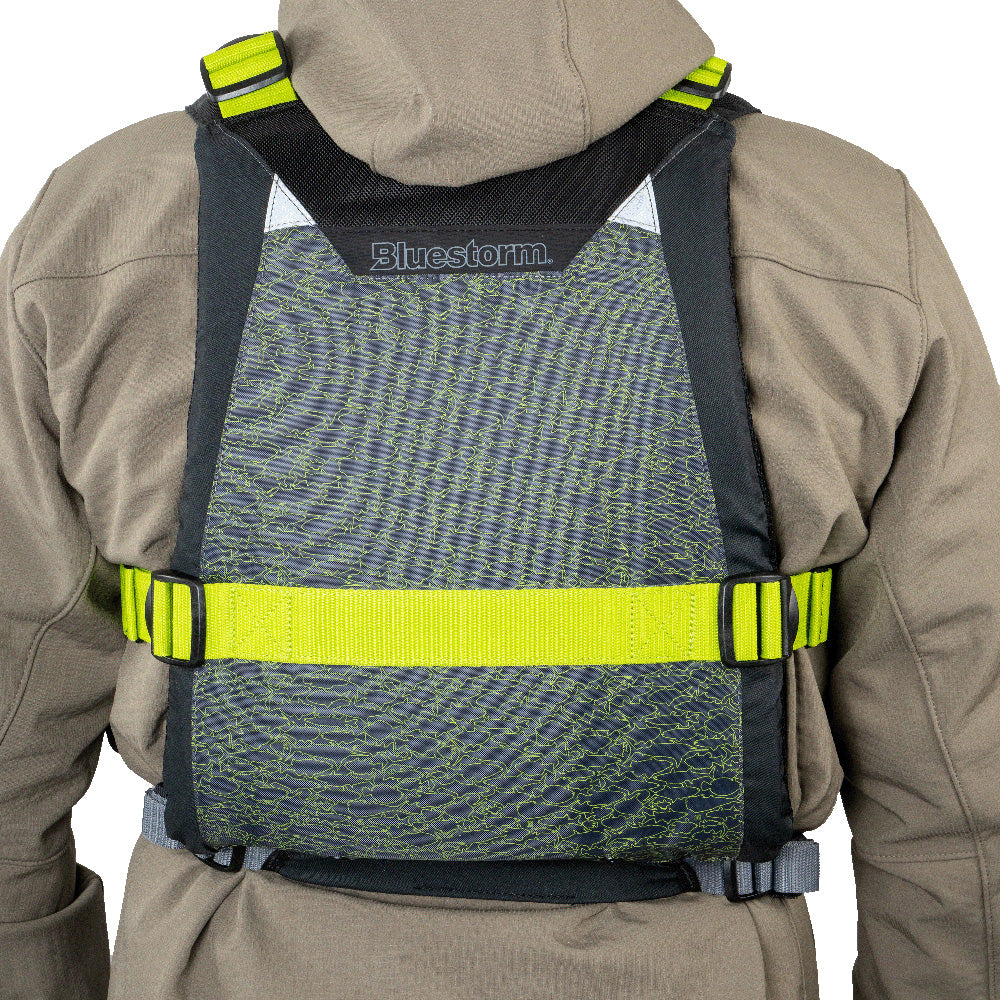 Bluestorm Motive Kayak Fishing Vest - Hi-Vis - 2XL/3XL [BS-248-HVS-2/3XL]