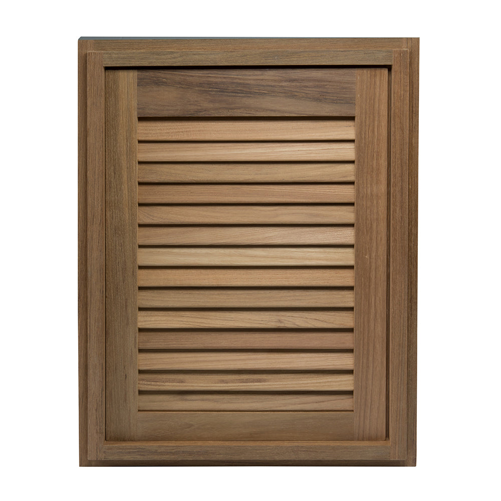 Whitecap Teak Louvered Door & Frame - Right Hand - 15" x 20" [60724]