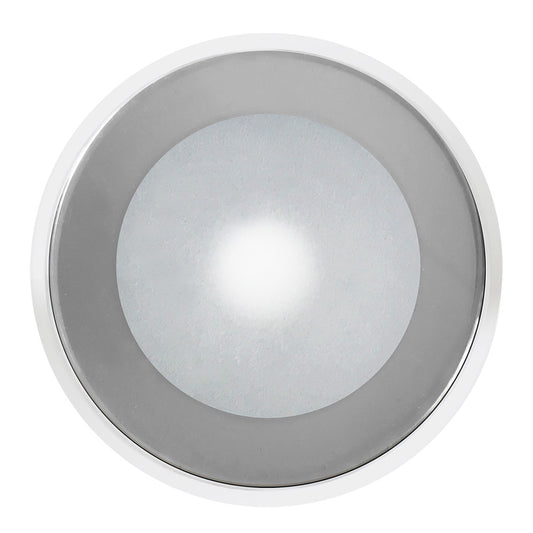 Shadow-Caster DLX Series Down Light - White Housing - RGB - Chrome Bezel [SCM-DLX-CC-CHR-WH]